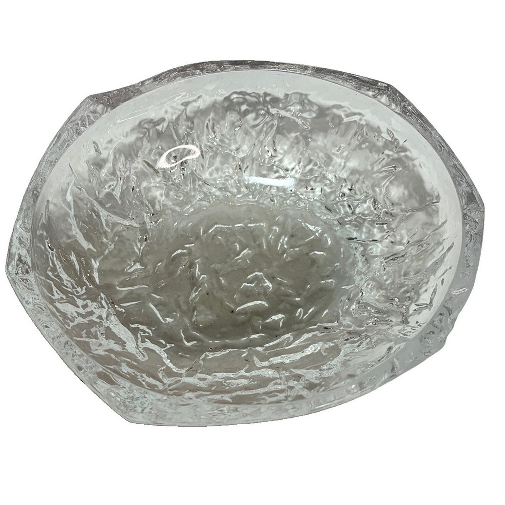 Cristal d'Arques Trinket Dish Unisex 4.5" Clear Excellent Frosted Love Birds Lid - Picture 2 of 4